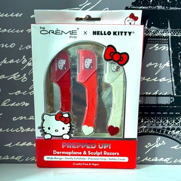 The Creme Shop x Hello Kitty Prepped Up Dermaplane & Sculpt set of 3 - Picture 1 of 2